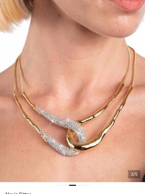 Alexis Bittar Sculptural Double-Row Necklace